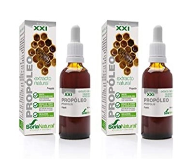 Soria Natural – PROPOLEO S. XXI – Complemento alimenticio – natural - 50 ml – Extracto concentrado de Propoleo (PACK2)