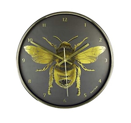 JONES CLOCKS®. Reloj de Pared de la Academia, Reloj de Pared con Esfera de lámina metálica Decorativa, para Cocina/casa/salón