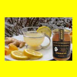 Remedio casero para la tos - Miel con Limón y Jengibre